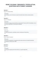 Mgmt 210 Exam 1 Frequently Tested Actual&NewLine;Questions With Correct Answers&NewLine;