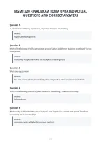 Mgmt 320 Final Exam Toma Updated Actual&NewLine;Questions And Correct Answers&NewLine;