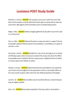 Louisiana POST Study Guide 