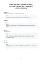 Mgmt 3000 Simoon Cannon Exam 1&NewLine;Questions With Complete Answers&NewLine;&lpar;100&percnt; Accurate&rpar;&NewLine;