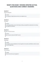 Mgmt 3720 Exam 1 Review Updated Actual&NewLine;Questions And Correct Answers