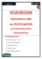 NCLEX 4 Exams &plus; Review &plus; Terms &lpar;PDF&rpar; &vert; 2026&sol;2027 NCLEX Master Pack