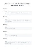 Econ 1100 Exam 1 Updated Actual Questions&NewLine;And Correct Answers&NewLine;
