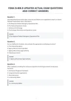 Fema Is-800&period;D Updated Actual Exam Questions And Correct Answers