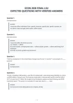 Econ 2030 Final Lsu&NewLine;Expected Questions With Verified Answers