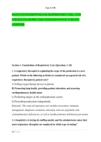 Egan&rsquo;s Fundamentals Of Respiratory Care&comma; 13Th &NewLine;Edition Exam Prep 2026 Questions With Verified &NewLine;Answers