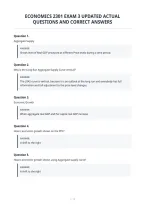Economics 2301 Exam 3 Updated Actual&NewLine;Questions And Correct Answers