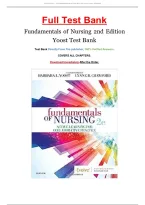 Fundamentals of Nursing 2nd Edition by Yoost &vert; Nursing Concepts&comma; Clinical Practice&comma; Patient Safety & Exam Review