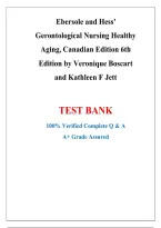 Ebersole and Hess Gerontological Nursing&colon; Healthy Aging Canadian Edition 6th Edition by Touhy &vert; Older Adult Care&comma; Healthy Aging & Geriatric Nursing Review