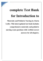 Test Bank for Introduction to Maternity and Pediatric Nursing by Gloria Leifer &vert; Maternal-Newborn Care&comma; Pediatric Nursing&comma; Pregnancy & Child Health