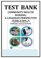 Community Health Nursing&colon; A Canadian Perspective 5th Edition by Stamler Test Bank &vert; Community Nursing&comma; Population Health&comma; Health Promotion & Disease Prevention