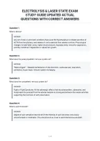 Electrolysis & Laser State Exam&NewLine;Study Guide Updated Actual&NewLine;Questions With Correct Answers