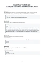 Elementary Statistics 3&period;1&NewLine;Exam Questions And Answers Latest Update