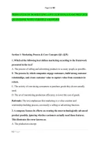 Principles Of Marketing &lpar;19Th Edition&rpar; Exam Prep 2026 &NewLine;Questions With Verified Answers 