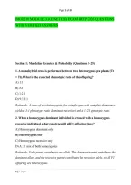 Biod210 Module 3 &lpar;Genetics&rpar; Exam Prep 2026 Questions &NewLine;With Verified Answers 