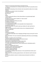 Chapter 7 Psychosocial Theoretic Basis of Psychiatric Nursing &vert; Psychiatric Nursing Theories&comma; Psychosocial Concepts&comma; Therapeutic Relationships & Mental Health Care