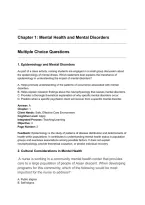 Test Bank for Essentials of Psychiatric Nursing &vert; Psychiatric Nursing Principles&comma; Mental Health Assessment&comma; Therapeutic Communication & Exam Preparation