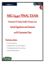 NSG 6440 Predictor Test 3 &lpar;PDF&rpar; &vert; FNP Certification Review Questions