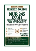 NUR 245 Exam 3 Concepts of Nursing Care of the Adult II Questions And Answers 2026&sol;2027 HONDROS COLLEGE