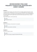 Microeconomics Final Exam&NewLine;Frequently Tested Actual Questions With&NewLine;Correct Answers