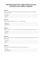 Midterm Exam Study Guide Updated Actual&NewLine;Questions And Correct Answers&NewLine;