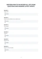 Midterm Practicum Review All Sets Exam&NewLine;Questions And Answers Latest Update