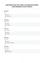 Midterm Study Set &lpar;Labs 1-6&rpar; Exam Questions&NewLine;And Answers Latest Update
