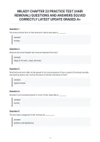 Milady Chapter 22 Practice Test &lpar;Hair&NewLine;Removal&rpar; Questions And Answers Solved&NewLine;Correctly Latest Update Graded A&plus;&NewLine;