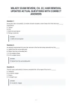 Milady Exam Review&comma; Ch&period; 22&comma; Hair Removal&NewLine;Updated Actual Questions With Correct&NewLine;Answers
