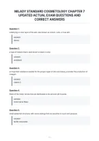 Milady Standard Cosmetology Chapter 7&NewLine;Updated Actual Exam Questions And&NewLine;Correct Answers