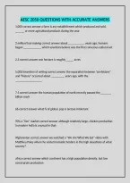 Aesc 2050 Questions With Accurate Answers