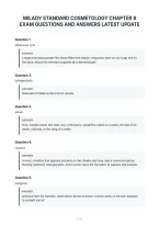 Milady Standard Cosmetology Chapter 8&NewLine;Exam Questions And Answers Latest Update