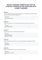Milady Standard Cosmetology Test On&NewLine;Chapter 5 Updated Actual Questions With&NewLine;Correct Answers&NewLine;