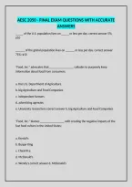 Aesc 2050 - Final Exam Questions With Accurate Answers