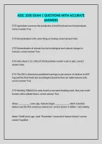 Aesc 2050 Exam 1 Questions With Accurate Answers