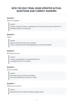 Mcb 150 Uiuc Final Exam Updated Actual&NewLine;Questions And Correct Answers&NewLine;