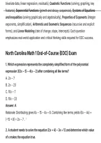 North Carolina Math 1 End-of-Course &lpar;EOC&rpar; Exam QUESTIONS WITH DETAILED SOLUTIONS AND RATIONALES&period;pdf&NewLine;&NewLine;