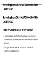 Barbering Exam Ch&period;18 Haircoloring And Lightening Exam Questions And Correct Verified Solutions Latest Update This Year- Just Released&period;pdf&NewLine;&NewLine;