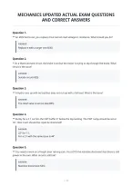 Mechanics Updated Actual Exam Questions&NewLine;And Correct Answers&NewLine;