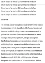 City and County of San Francisco 1242 Human Resources Analyst Exam QUESTIONS WITH DETAILED SOLUTIONS AND RATIONALES&period;pdf&NewLine;&NewLine;