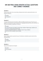 Mn 580 Final Exam Updated Actual Questions&NewLine;And Correct Answers&NewLine;