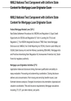 NMLS National Test Component with Uniform State Content for Mortgage Loan Originator Exam QUESTIONS WITH DETAILED SOLUTIONS AND RATIONALES&period;pdf&NewLine;&NewLine;