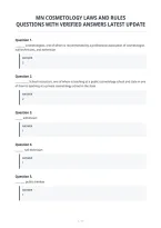 Mn Cosmetology Laws And Rules&NewLine;Questions With Verified Answers Latest Update