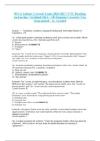 RICA Subtest 2 Actual Exam 2026&sol;2027 &vert; CTC Reading Instruction &vert; Verified Q&A &vert; All Domains Covered &vert; Pass Guaranteed - A&plus; Graded