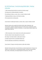 NU 402 Final Exam &vert; Family Nursing &lpar;2026&rpar; Q&A &vert; Herzing University