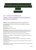 9780323795302&vert; Saunders Comprehensive Review for the NCLEX-RN Examination 9th Edition &vert; NCLEX-RN Practice Questions&comma; NGN Case Studies&comma; Clinical Judgment&comma; Answers & Detailed Rationales &vert; Nursing Exam Prep Study Guide