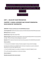 Saunders Comprehensive Review for the NCLEX-RN 9th Edition Test Bank &vert; NCLEX-RN Exam Prep Practice Questions&comma; Answers & Detailed Rationales
