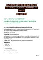 Saunders Comprehensive Review for the NCLEX-RN&reg; Examination 9th Edition Test Bank &vert; NCLEX-RN Practice Questions&comma; Nursing Exam Prep&comma; Clinical Judgment&comma; NGN-Style Questions&comma; Answers & Detailed Rationales