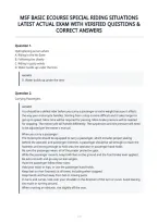 Msf Basic Ecourse Special Riding Situations&NewLine;Latest Actual Exam With Verified Questions &&NewLine;Correct Answers&NewLine;