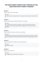 Msf Basic Rider Course Study Updated Actual&NewLine;Questions With Correct Answers